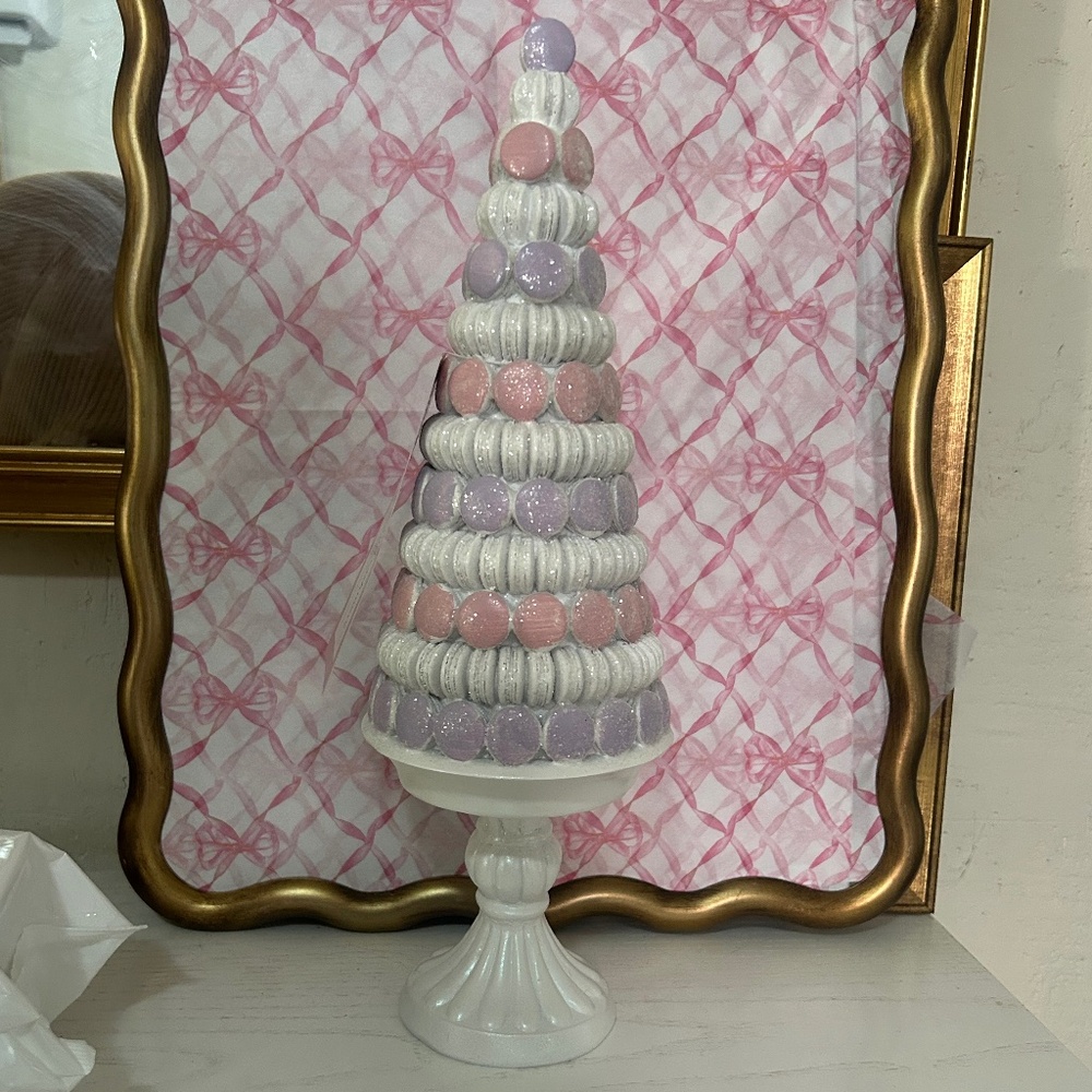 Cupcakes and Cashmere Heart Tree Pink & Purple Glitter - easter Spring Edition